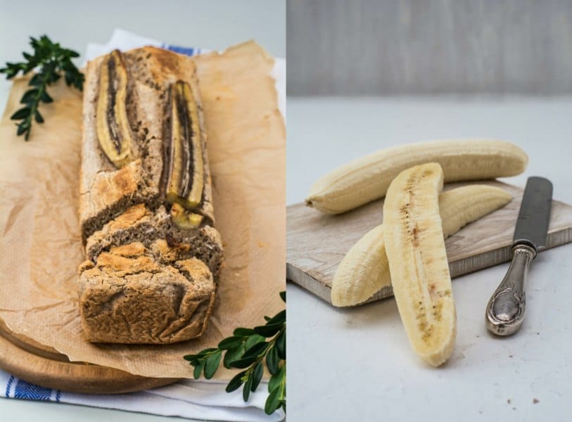 Theos Frühstücksglück: saftiges Bananenbrot mit Leinsamen, Chiasamen und Maisgrieß