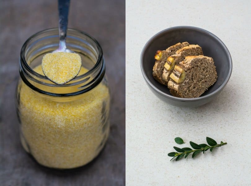Theos Frühstücksglück: saftiges Bananenbrot mit Leinsamen, Chiasamen und Maisgrieß