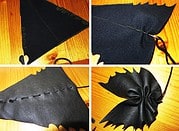 Bat Bows – Fledermaus Schleifen aus Lederresten
