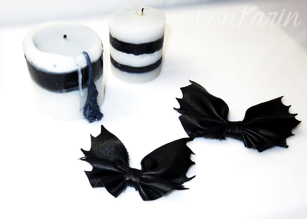 Bat Bows – Fledermaus Schleifen aus Lederresten