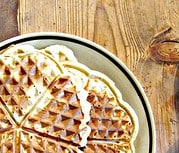 Waffel mit Kokosnussmilch