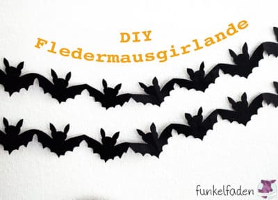 Fledermausgirlande für Halloween