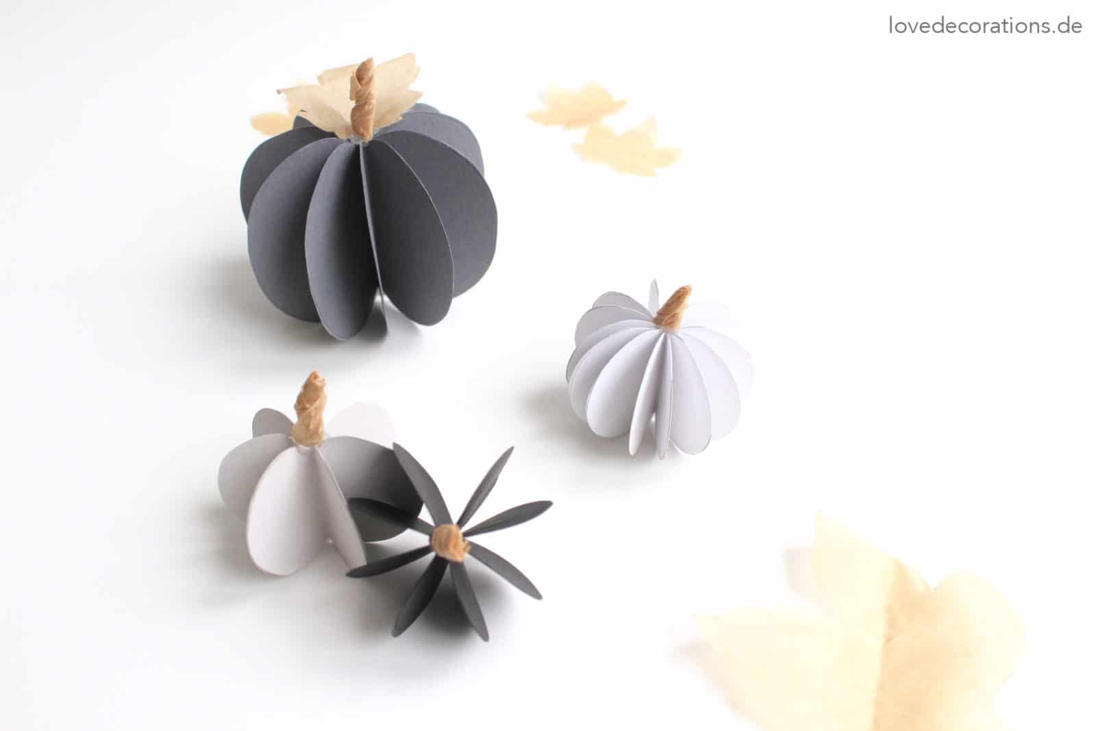 DIY Papier Kürbis