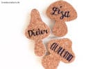 DIY Pilz Namensschilder
