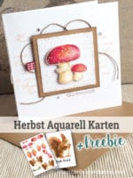 Herbst Aquarell Karten