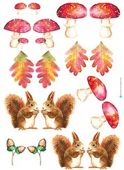Herbst Aquarell Karten