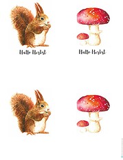 Herbst Aquarell Karten