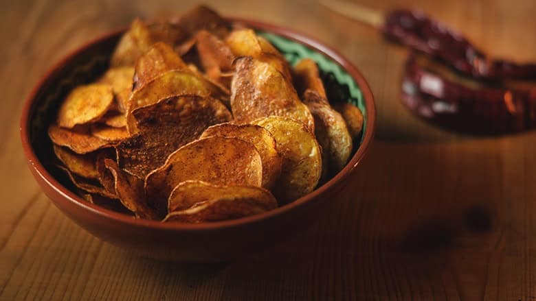 Homemade Burning Hot Chipotle Chips