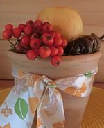 Einfache schnelle Herbstdekoration