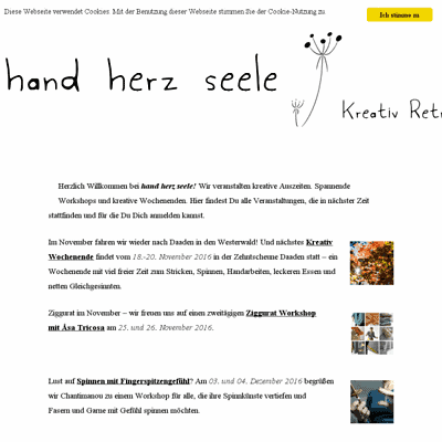 hand herz seele Kreativ Retreat