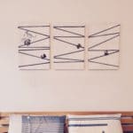 Strippen im Schlafzimmer: Leinwand-zur-Pinnwand-Upcycling