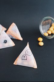 Großes HALLOWEEN-Printables Set inkl. Anleitung für Dreieckstütchen