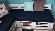 Sofa aus Europaletten mit vielen Extras!!