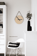 DIY // Holzuhr aus IKEA Frosta Hocker / wooden clock