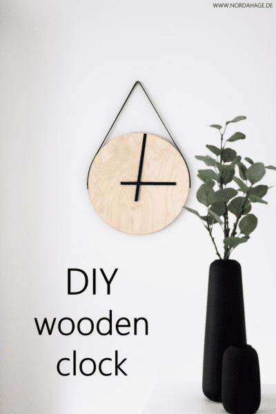 DIY // Holzuhr aus IKEA Frosta Hocker / wooden clock