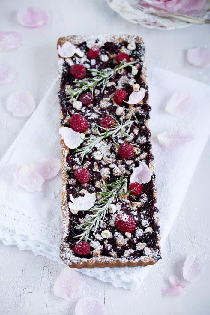 „Fruchtige Himbeer-Nuss-Tarte nach Linzer Art!“