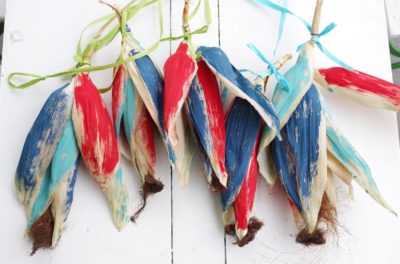 Kunterbunte Herbstdeko mit Mais
