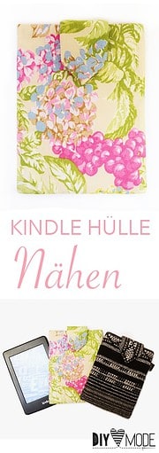 Kindle Hülle nähen / Mit Schnittmuster