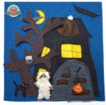 Teddy und das Gruselhaus – Quiet book – Spielbuch