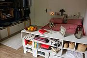 Bett aus Europaletten selber bauen