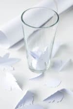 DIY Herbstliche Papiervase zum Überstülpen