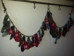 Adventskalender aus gestrickten Socken