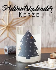 Die Last-Minute Adventskalender Kerze mit Wohlfühleffekt