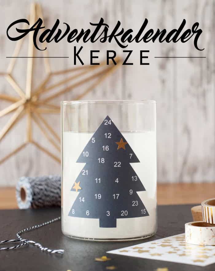 Die Last-Minute Adventskalender Kerze mit Wohlfühleffekt