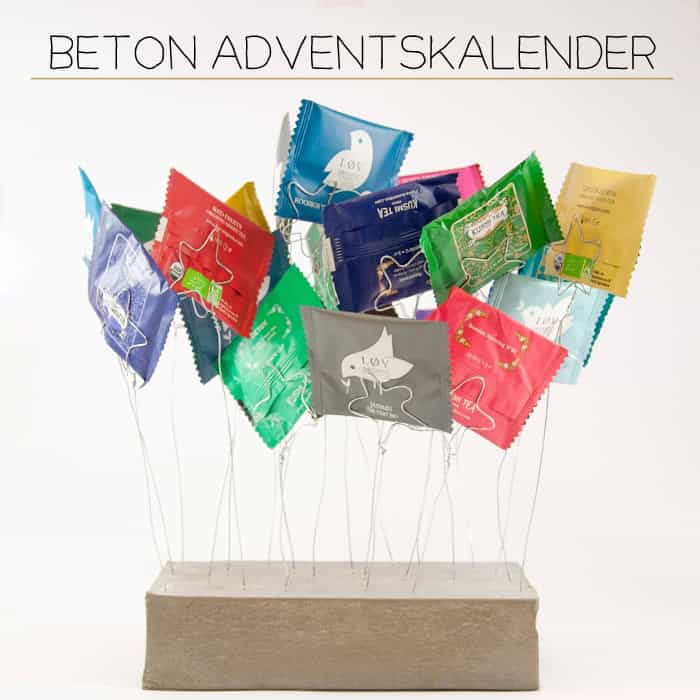 Der „Beton“-Adventskalender für Teebeutel, Umschläge oder Geschichten
