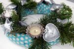 Adventskranz aus Wolle