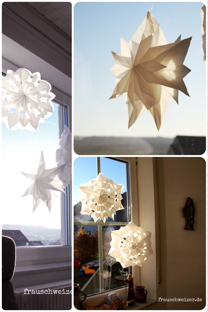 Anleitung: Butterbrottüten Sterne und Adventsdeko
