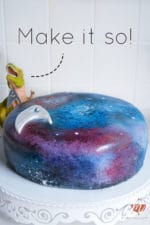 Dark Velvet Galaxy Cake à la Star Trek … Resistance is futile – Mohntage