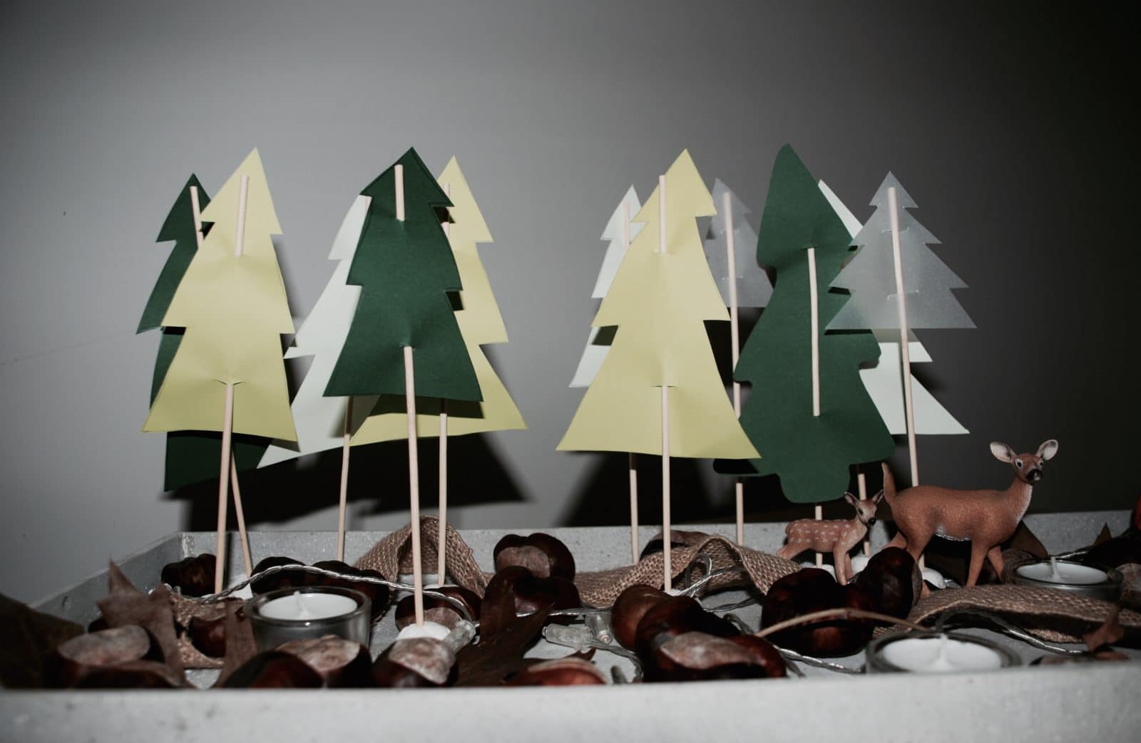 DIY-Basteln mit Kindern-Zauberwald