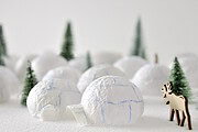 DIY Iglu Eishotel Adventskalender (mit Beleuchtung und Sternenhimmel ;-))