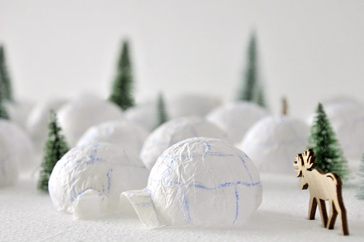 DIY Iglu Eishotel Adventskalender (mit Beleuchtung und Sternenhimmel ;-))