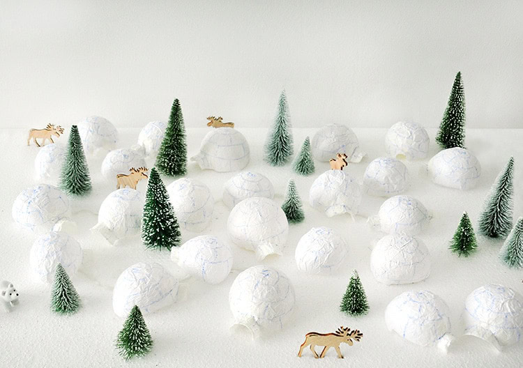 DIY Iglu Eishotel Adventskalender (mit Beleuchtung und Sternenhimmel ;-))