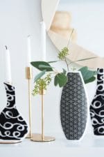 DIY: Vasen Silhouetten aus Geschenkpapier basteln