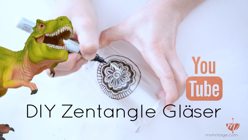 DIY Video: Zentangle auf Glas zeichnen | Mohntage