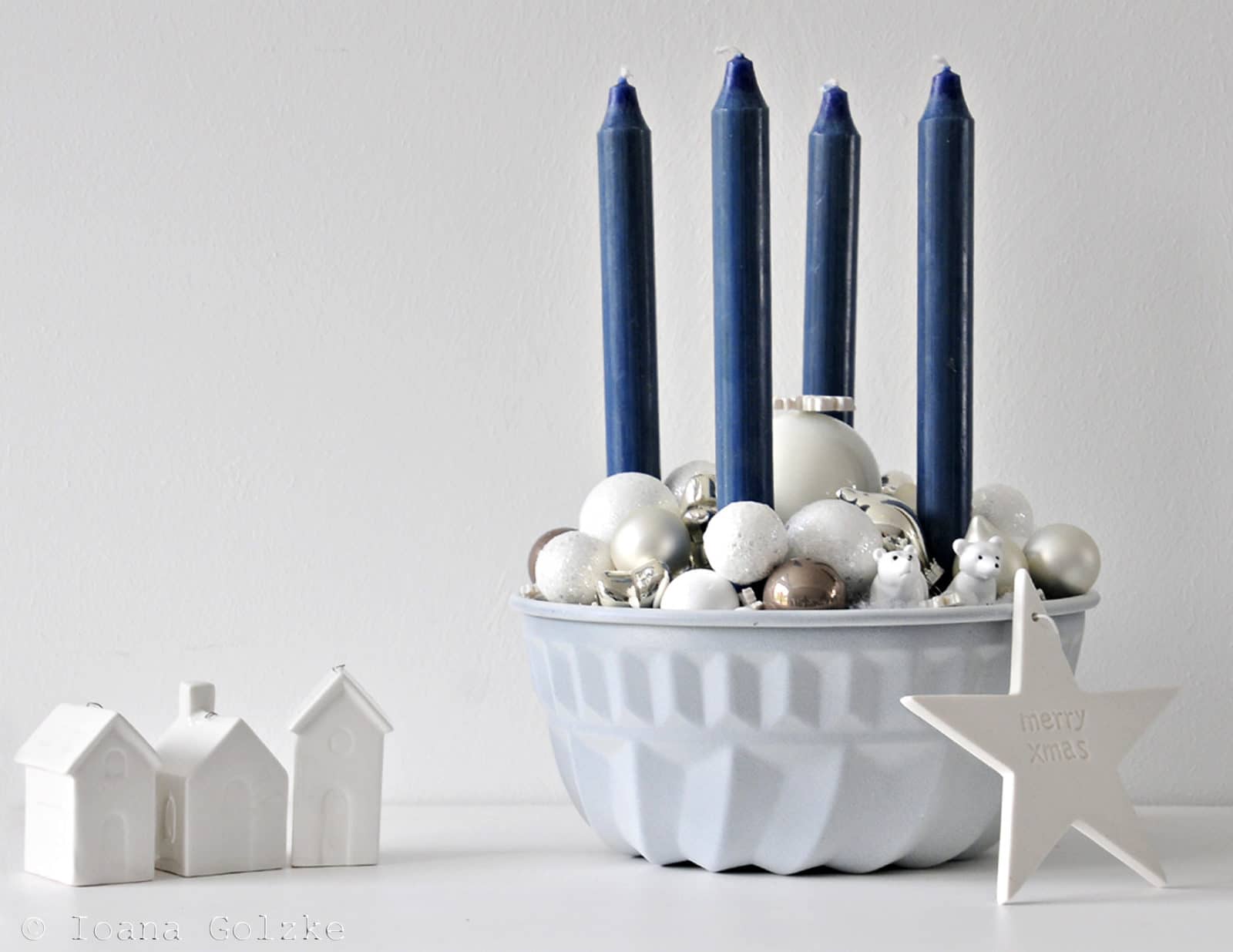 Adventskranz in Kuchenform