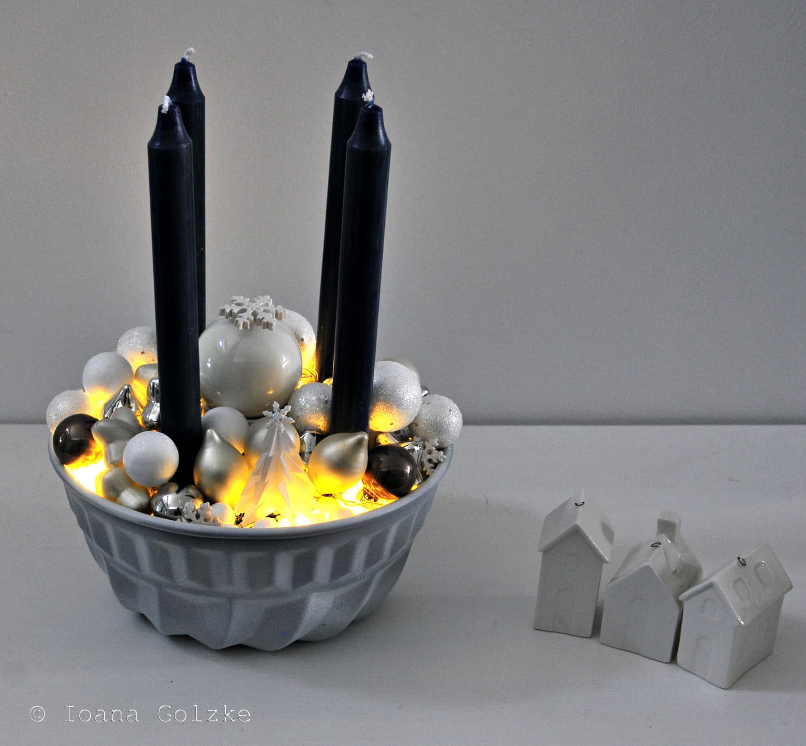 Adventskranz in Kuchenform