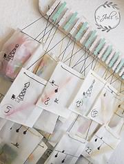 DIY Adventskalender mit Klammern und Frühstückstüten