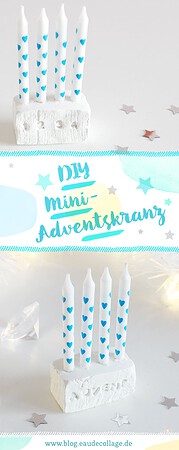 DIY MINI-ADVENTSKRANZ BASTELN