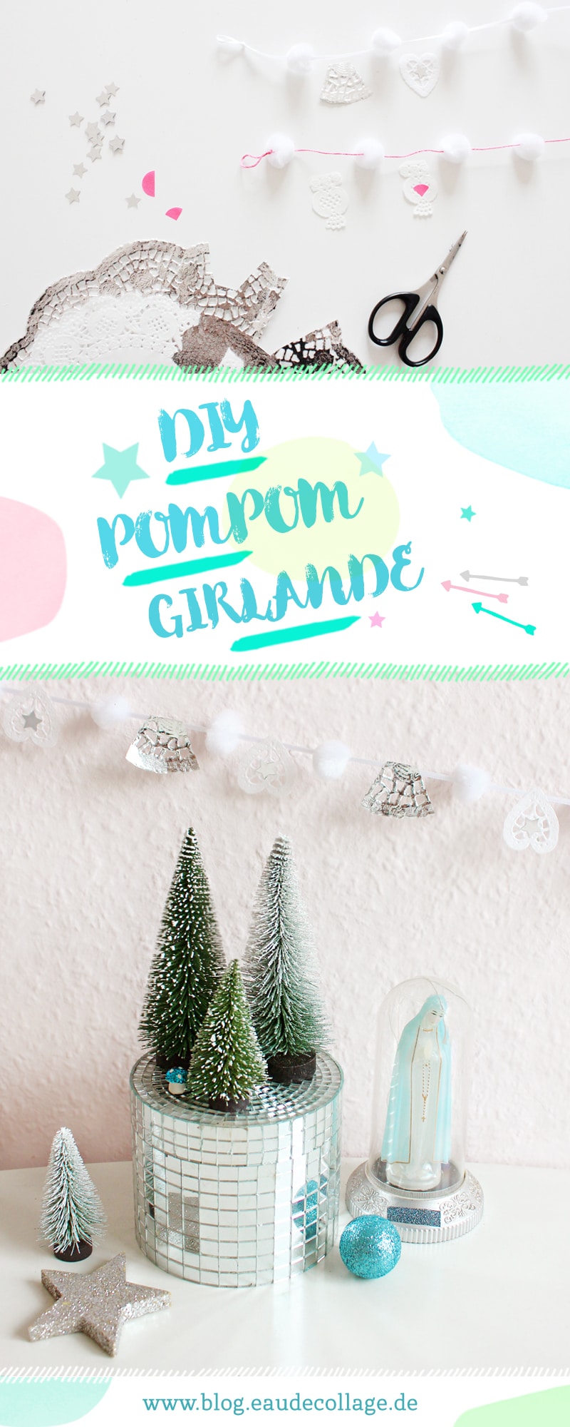 DIY MINI-POMPOM-GIRLANDE BASTELN