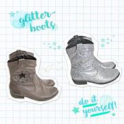DIY Glitter Boots selbermachen