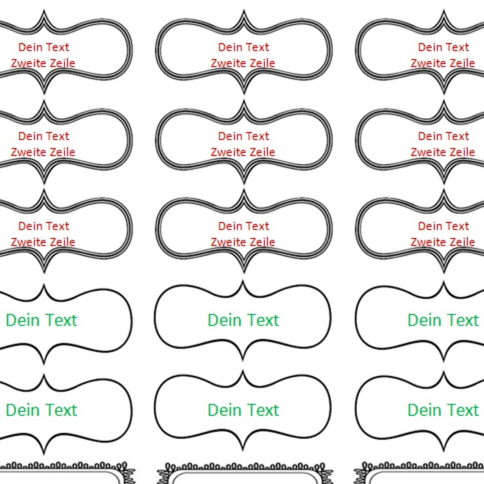 Free printable: Klebeetiketten