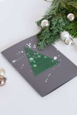 Weihnachtskarten besticken
