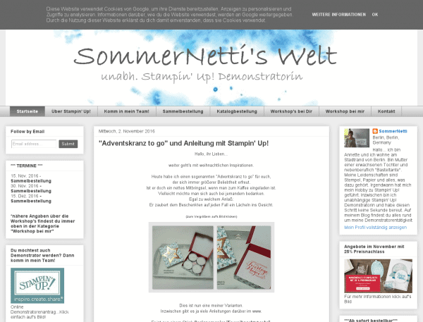 SommerNetti’s Welt…aus dem Leben einer Basteltante