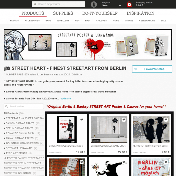 STREET ♥ HEART - FINEST STREETART FOR YOUR HOME