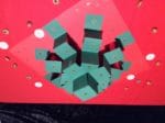 Edding Adventskalender Origamiboxen auf Papierpyramide