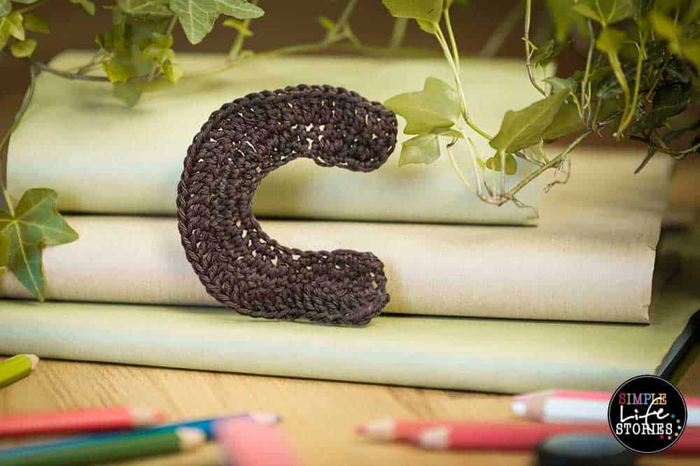 Kostenlose Häkelanleitung ABC: Buchstabe C